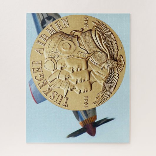 TUSKEGEEのパイロットの硬貨 ジグソーパズル (縦)