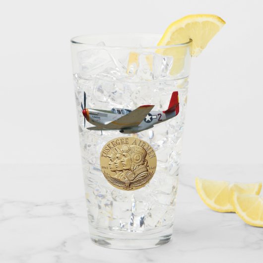 TUSKEGEEのパイロットの硬貨 タンブラーグラス (アイス裏面)