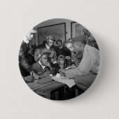 Tuskegeeのパイロットの332nd戦闘機のグループのパイロット 缶バッジ (正面)