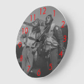 Tuskegeeのパイロット ラージ壁時計 (傾斜)