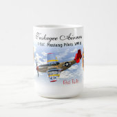 Tuskegeeのパイロット- P-51Cのパイロット コーヒーマグカップ (中央)