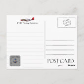 TUSKEGEEのパイロットP-51Cのムスタングのパイロット ポストカード (裏面)