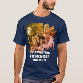 TUSKEGEE AIRMENアフリカ系アメリカ人ヒーロー Tシャツ