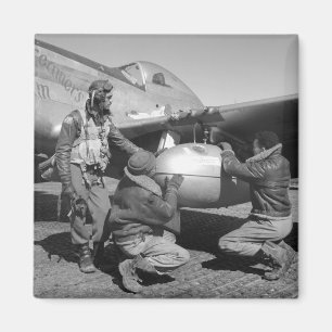 Tuskegee Airmen 1945年 マグネット