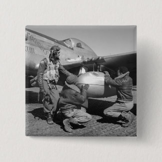 Tuskegee Airmen 1945年 缶バッジ