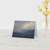 Tusquitteeの日の出 カード (黄色い花)