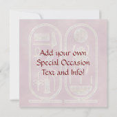 Tut Hieroglyphics Invitations王 招待状 (裏面)