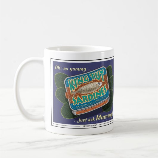 Tut Sardines Mug王 コーヒーマグカップ (左)