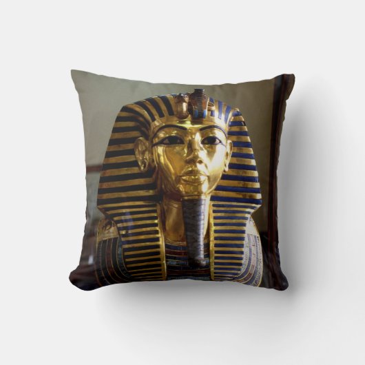 Tutankhamenのマスクエジプト クッション (正面)