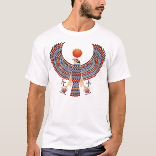 Tutankhamenの《鳥》ハヤブサ Tシャツ (正面)