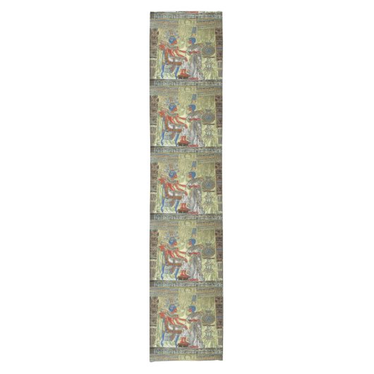 Tutankhamonの王位 ショートテーブルランナー (正面)