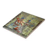 Tutankhamonの王位 タイル (側面)