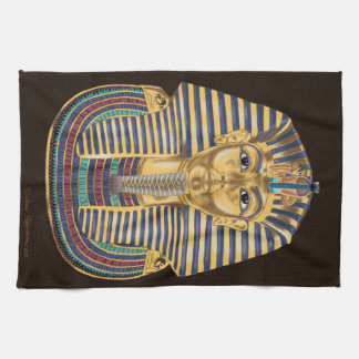 Tutankhamonの金マスク キッチンタオル