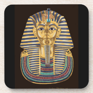Tutankhamonの金マスク コースター