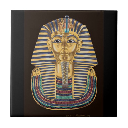 Tutankhamonの金マスク タイル (正面)