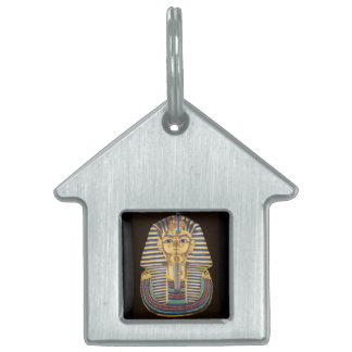 Tutankhamonの金マスク ペットネームタグ
