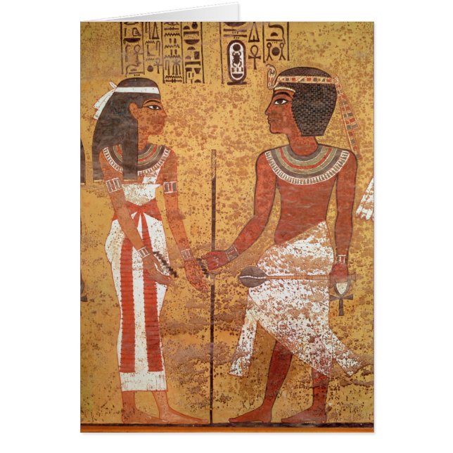Tutankhamunおよび彼の妻、Ankhesenamun (正面)