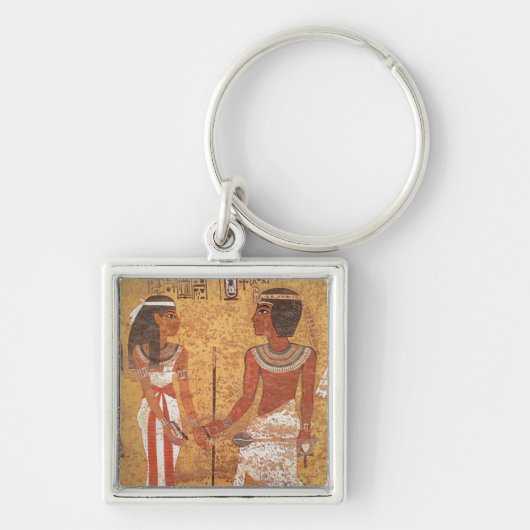 Tutankhamunおよび彼の妻、Ankhesenamun キーホルダー (正面)