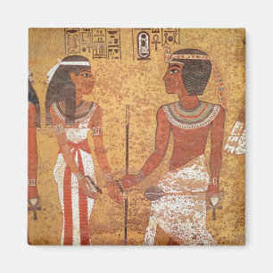 Tutankhamunおよび彼の妻、Ankhesenamun マグネット