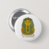 Tutankhamunのミイラ、Tutエジプトの古代王 缶バッジ (正面&裏面)