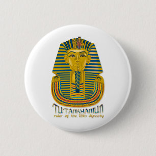 Tutankhamunのミイラ、Tutエジプトの古代王 缶バッジ