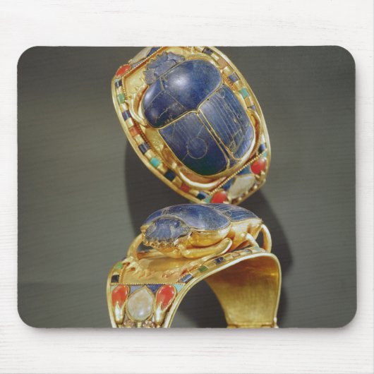 Tutankhamunの墓からのオオタマオシコガネのブレスレット、 マウスパッド (正面)