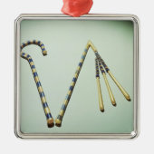 Tutankhamunの墓からの屈折そして殻竿、 メタルオーナメント (正面)