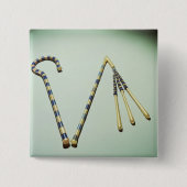 Tutankhamunの墓からの屈折そして殻竿、 缶バッジ (正面)