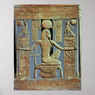 Tutankhamunの墓からの椅子の ポスター