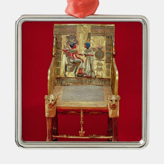 Tutankhamunの墓からの王位、 メタルオーナメント (正面)