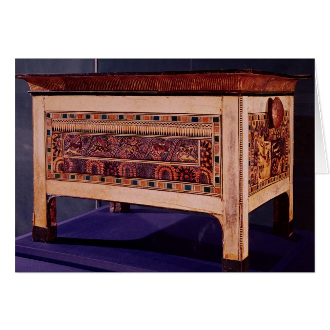 Tutankhamunの墓からの貴重品箱 (正面横)