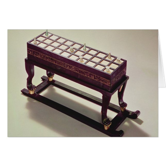 Tutankhamunの墓からの賭博板、 (正面横)