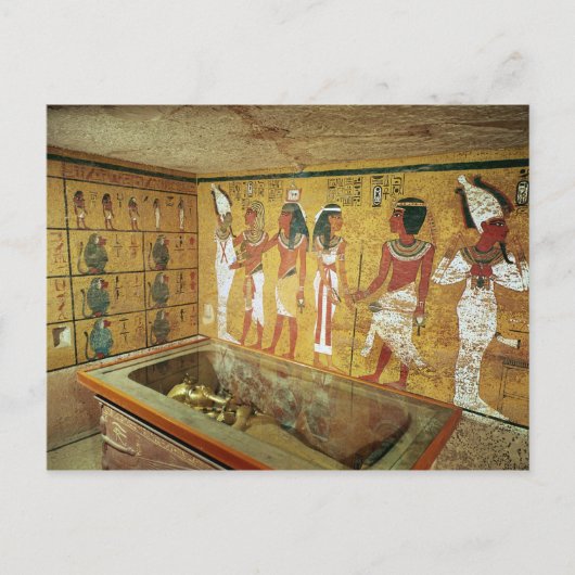 Tutankhamunの墓の埋葬室 ポストカード (正面)