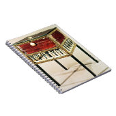 Tutankhamunの宝物からの華美なキャビネット ノートブック (右側)