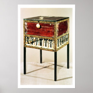 Tutankhamunの宝物からの華美なキャビネット ポスター