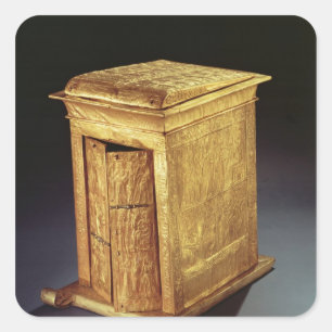 Tutankhamunの新しい王国の金神社 スクエアシール