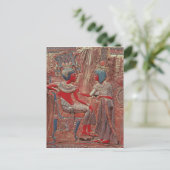 Tutankhamunの王位の背部 ポストカード (スタンド正面)