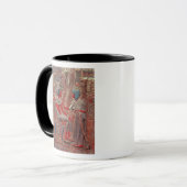 Tutankhamunの王位の背部 マグカップ (正面左)