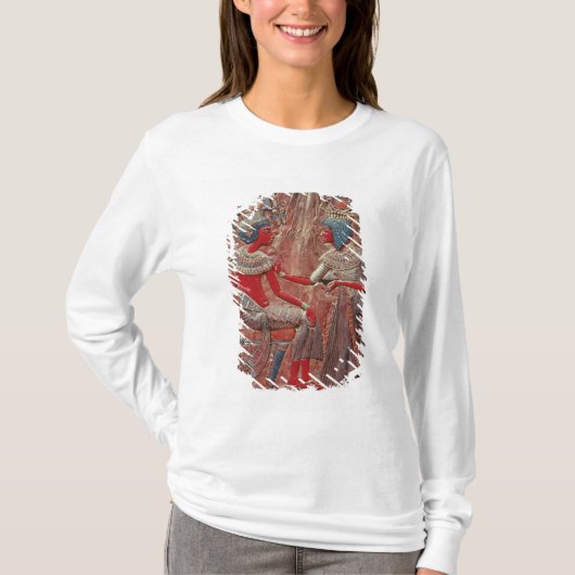 Tutankhamunの王位の背部 Tシャツ (正面)