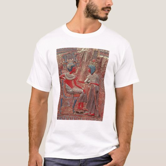 Tutankhamunの王位の背部 Tシャツ (正面)
