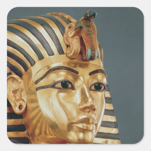 Tutankhamunの葬式のマスク スクエアシール