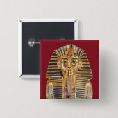 Tutankhamunの葬式のマスク 缶バッジ (正面&裏面)