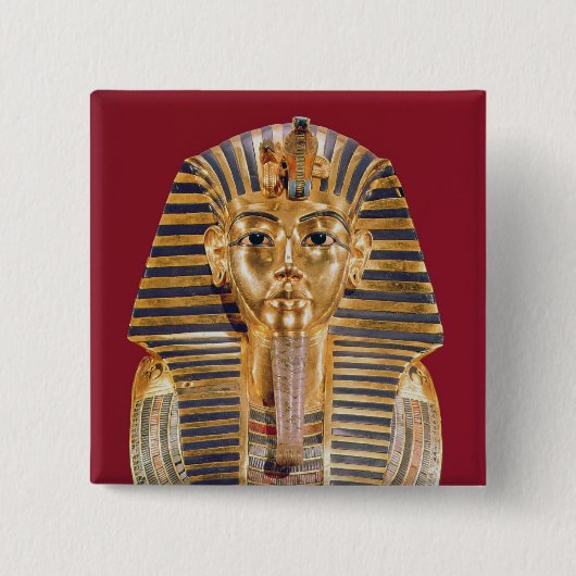 Tutankhamunの葬式のマスク 缶バッジ (正面)