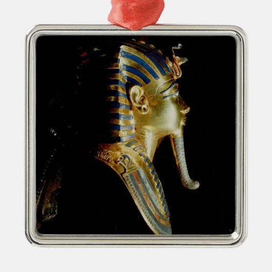 Tutankhamunの金ゴールドのマスク メタルオーナメント (正面)