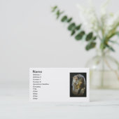 Tutankhamunの金マスク 名刺 (スタンド正面)