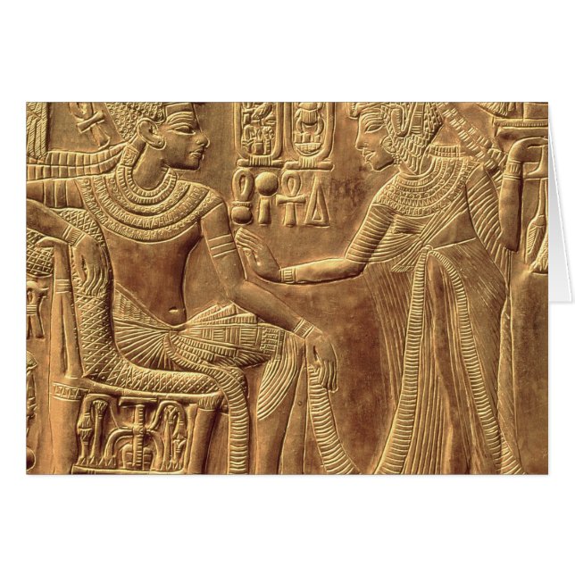 Tutankhamunの金神社からの詳細 (正面横)