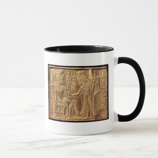 Tutankhamunの金神社からの詳細 マグカップ (右)