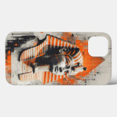 Tutankhamun Abstract: Ancient Egypt Modern Art Cas Case-Mate iPhoneケース (裏面 (横))