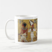 Tutankhamun's tomb mural コーヒーマグカップ (左)