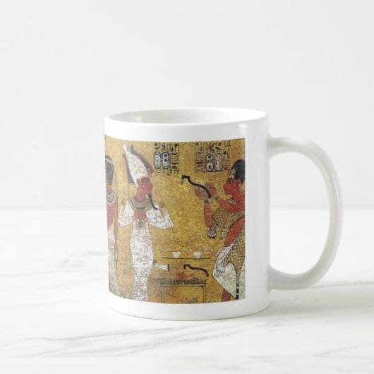 Tutankhamun's tomb mural コーヒーマグカップ (右)